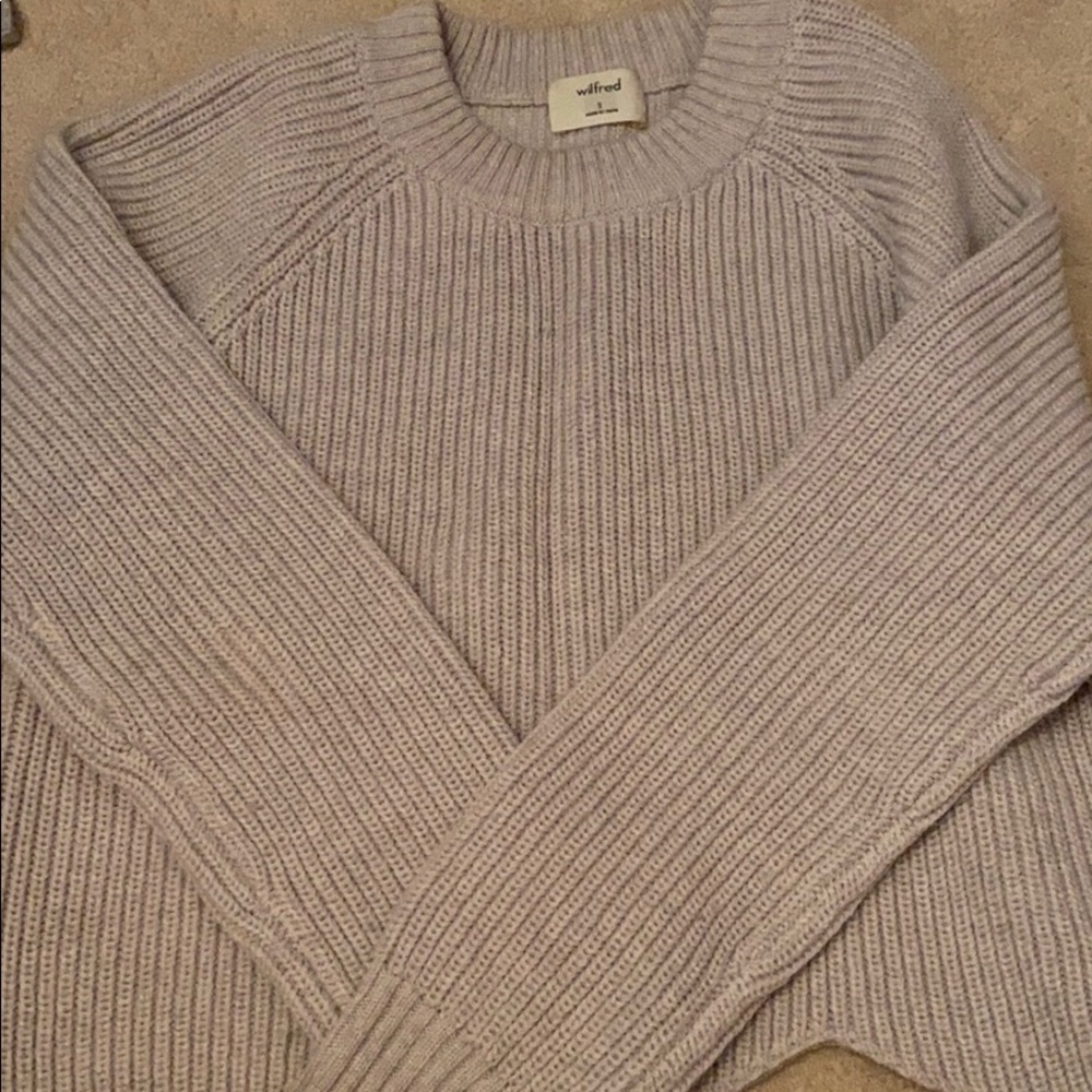 Aritzia Sardou Sweater in Light Gray